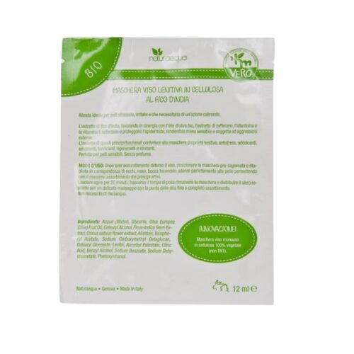 435 MASCHERA VISO LENITIVA IN CELLULOSA AL FICO D’INDIA